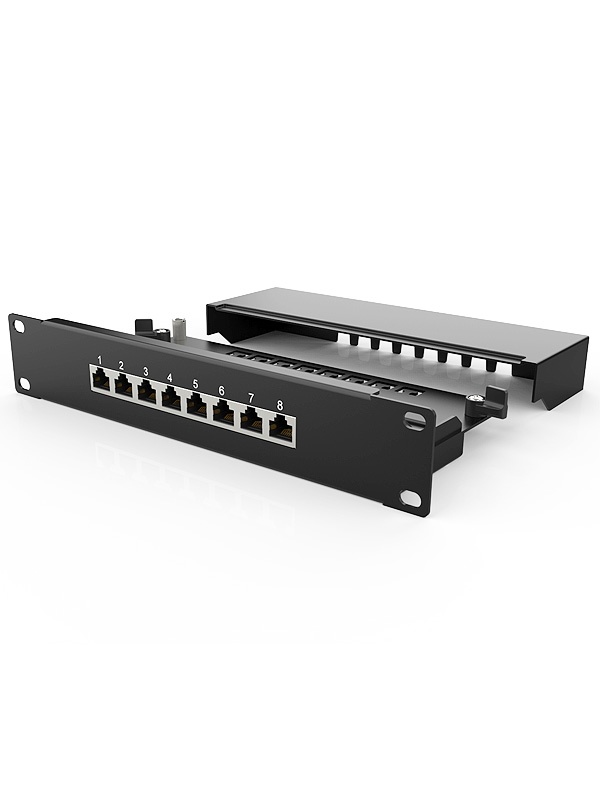 1U8口-防塵網(wǎng)絡配線架