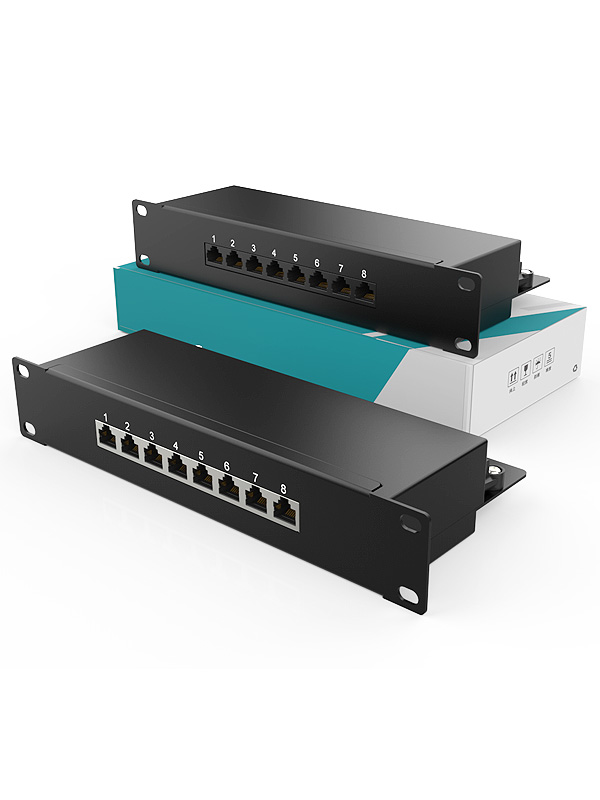 1U8口-防塵網(wǎng)絡配線架