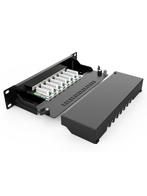 1U8口-防塵網(wǎng)絡配線架