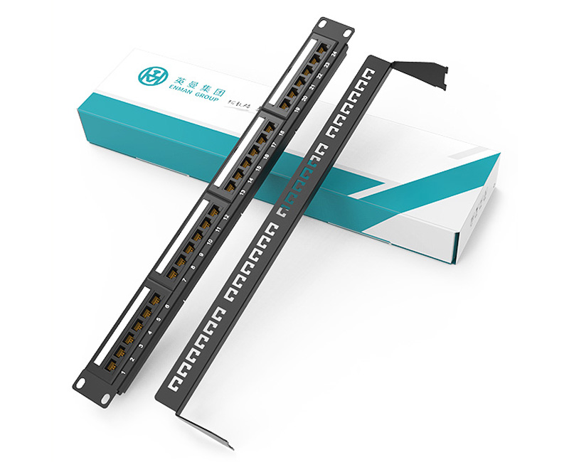 英曼1U24口-防塵網(wǎng)絡(luò)配線架  Patch Panel