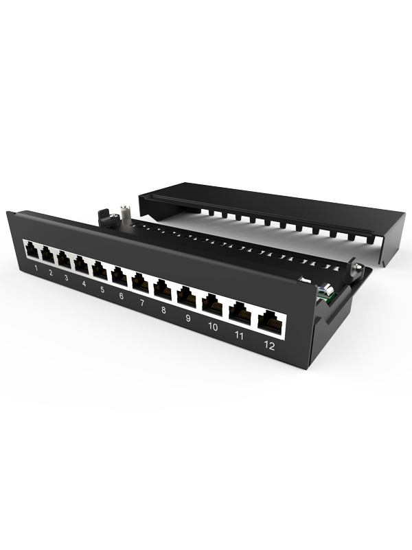 1U12口-防塵網(wǎng)絡配線架