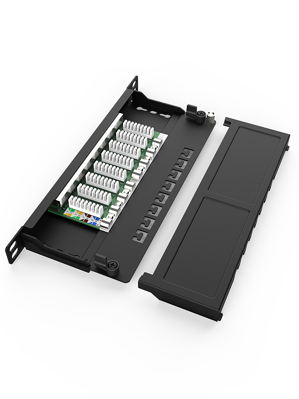 英曼0.5U8口-防塵網(wǎng)絡配線架