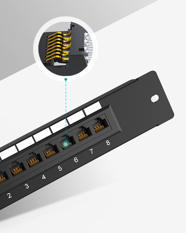 1U8口-弱電款網(wǎng)絡(luò)配線架